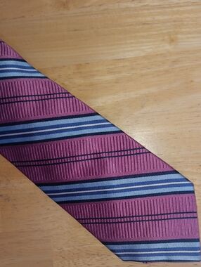 Forsyth Of Canada Men's Pink Multi-Stripe Dress Tie